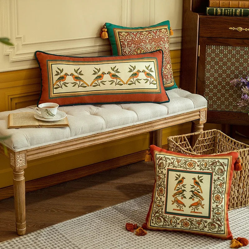 Oblong-Luxury Rectangle Velvet Throw Pillow Case