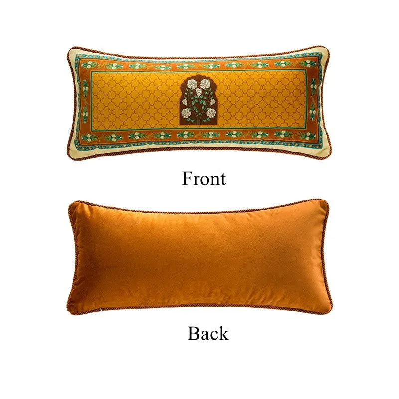 Oblong-Luxury Rectangle Velvet Throw Pillow Case