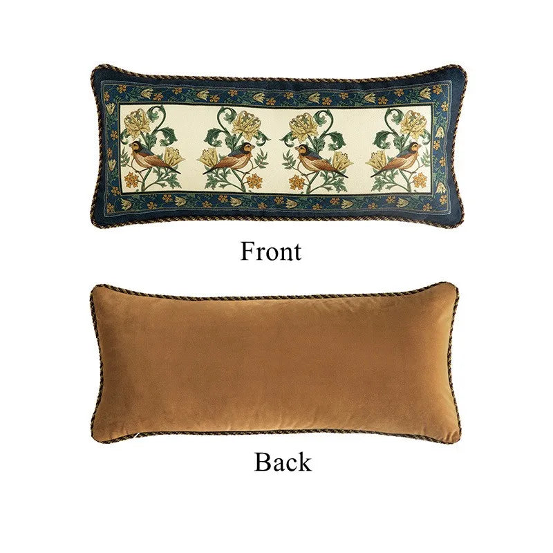 Oblong-Luxury Rectangle Velvet Throw Pillow Case