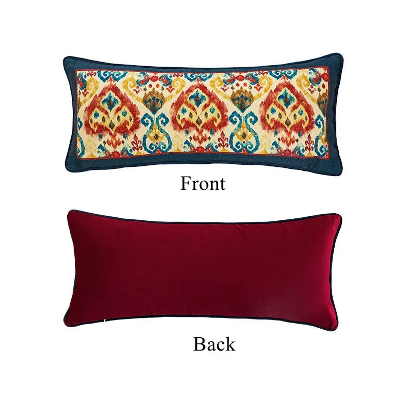 Oblong-Luxury Rectangle Velvet Throw Pillow Case