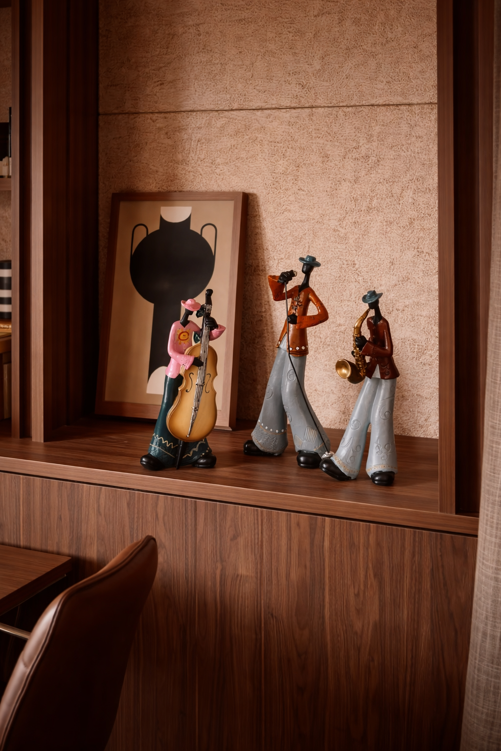 Creative Jazz Musician Sculpture – Nordic Style Home Decor