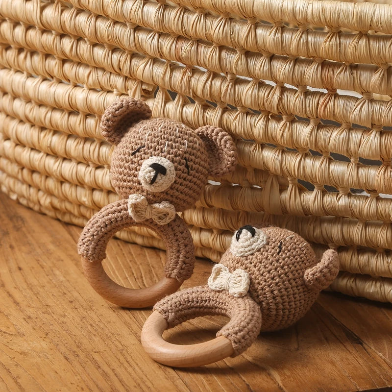 Crochet Bear Rattle & Teether