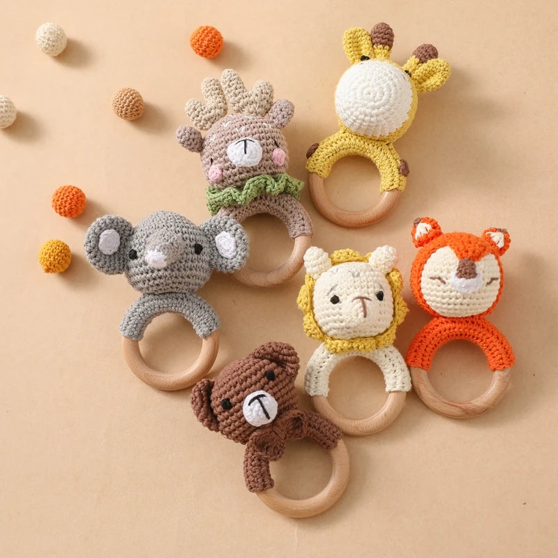Crochet Bear Rattle & Teether