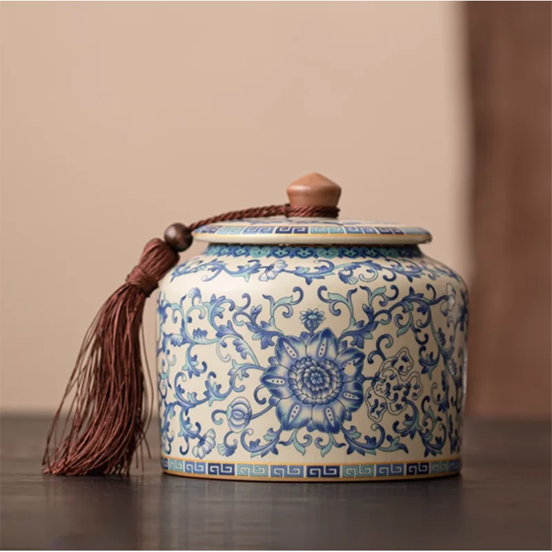 Ceramic Tea Leaf Jar