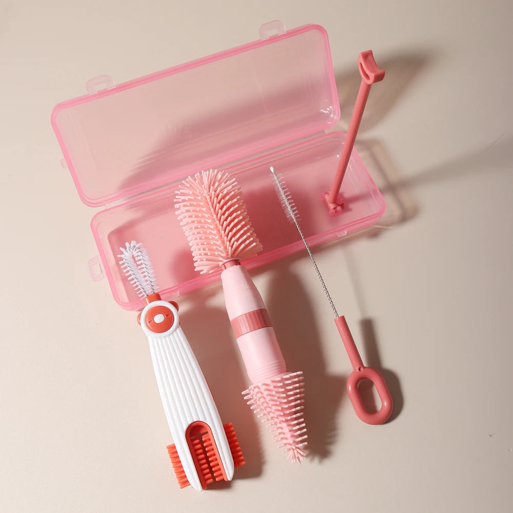 4-in-1 Portable Baby Bottle Cleaning Set