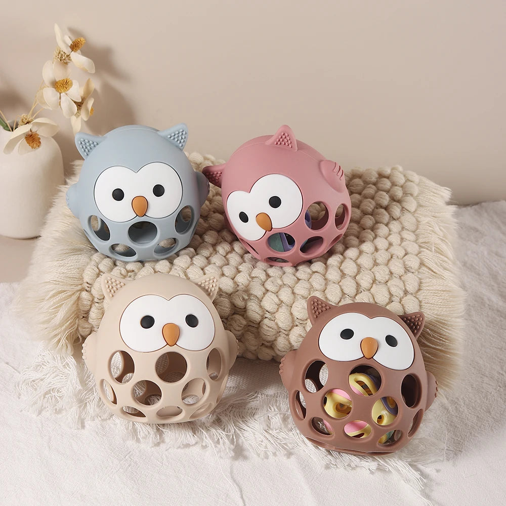 Baby Owl Teether Gloves