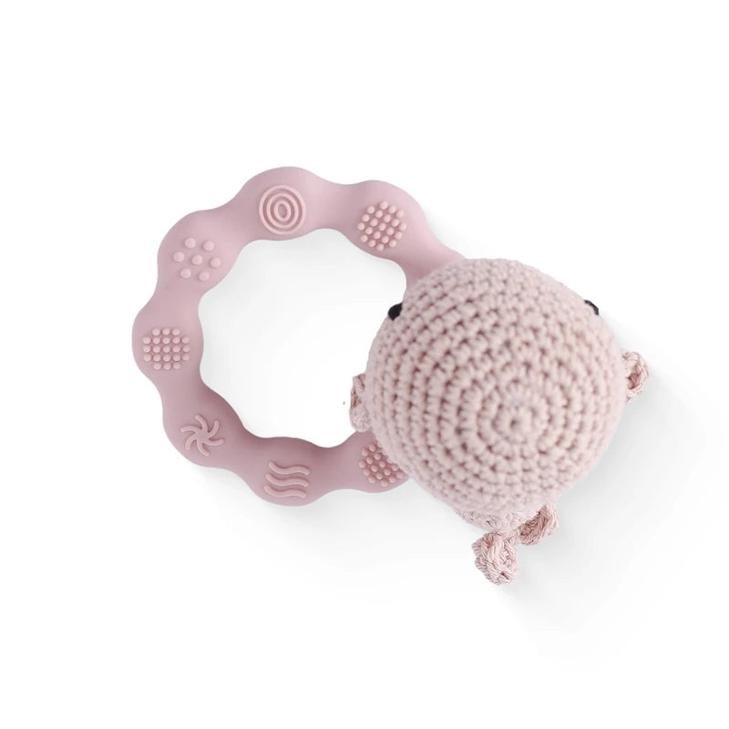 Crochet Bear Rattle & Teether