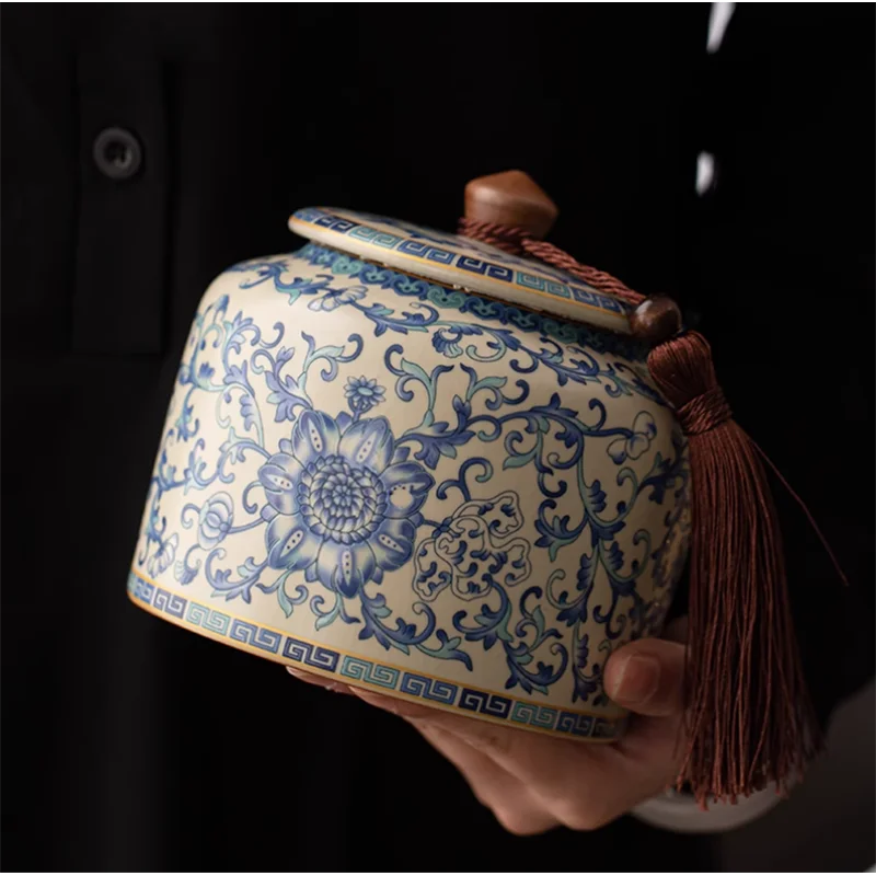 Ceramic Tea Leaf Jar