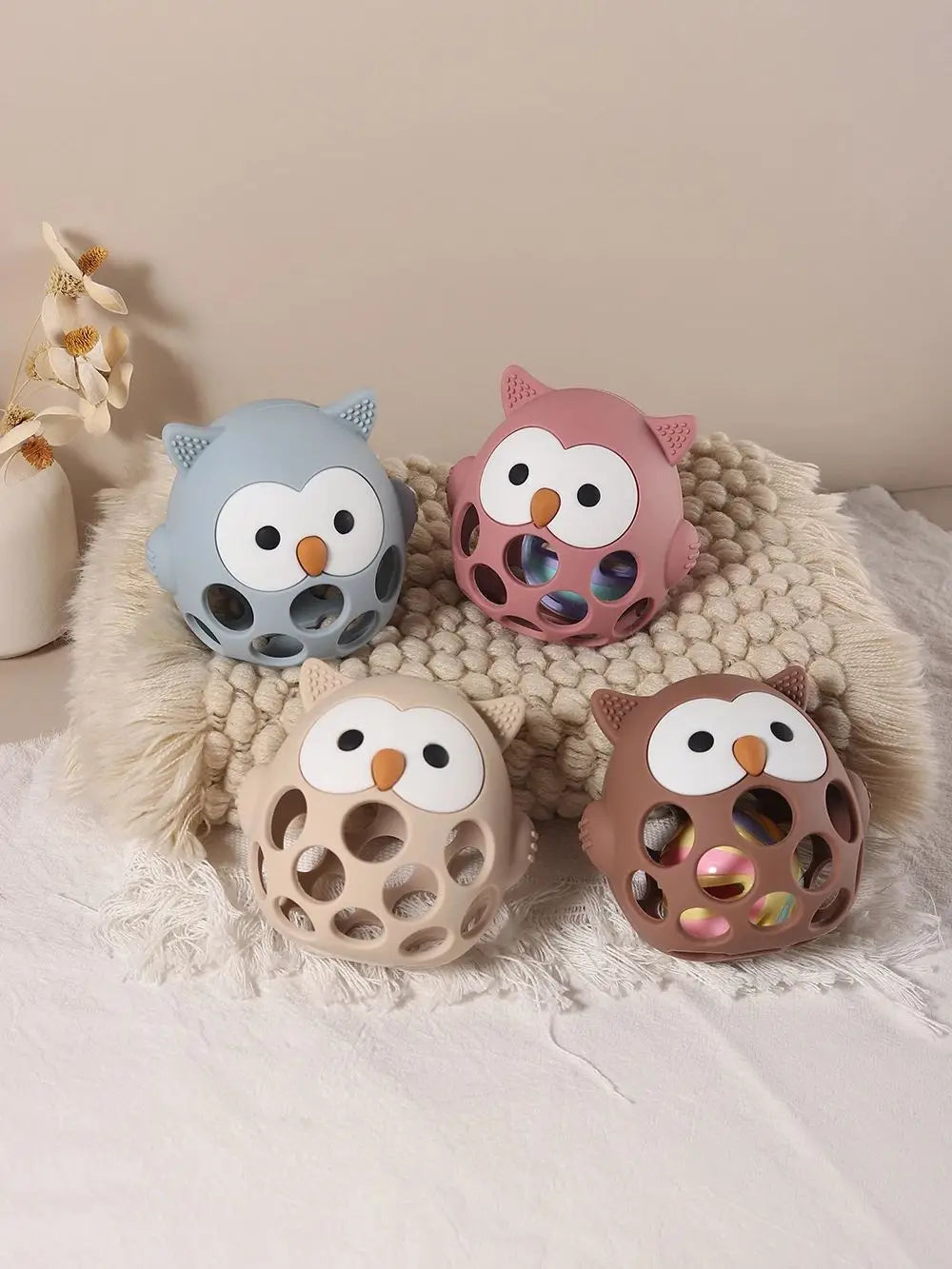 Baby Owl Teether Gloves