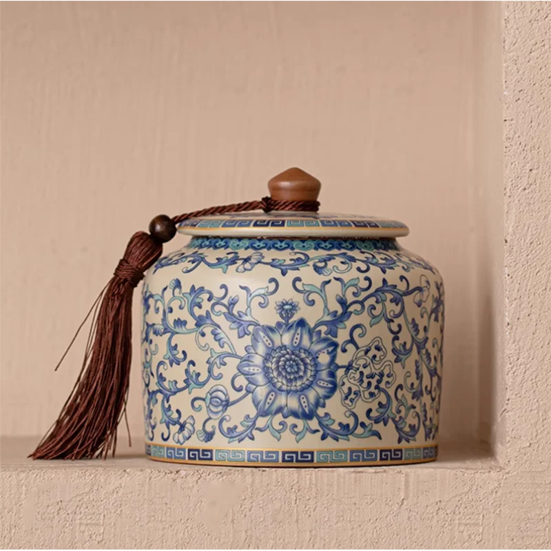 Ceramic Tea Leaf Jar