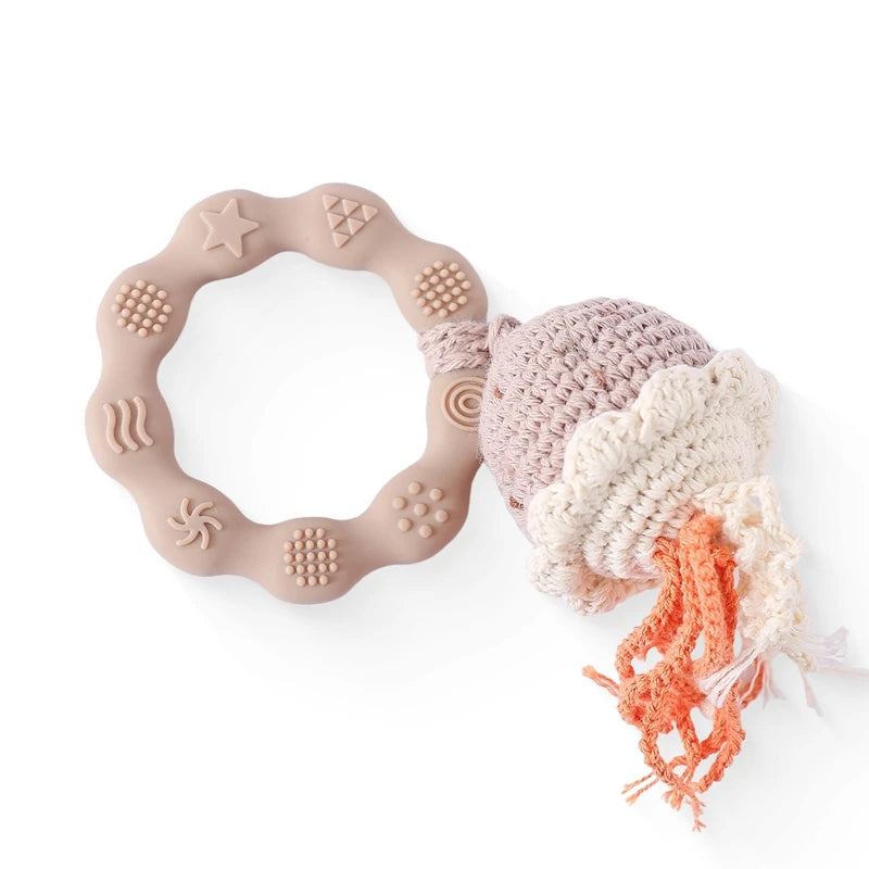 Crochet Bear Rattle & Teether