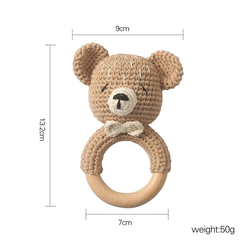 Crochet Bear Rattle & Teether