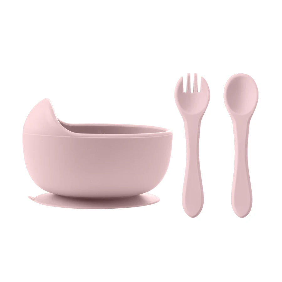 3PCS Silicone Baby Feeding Set