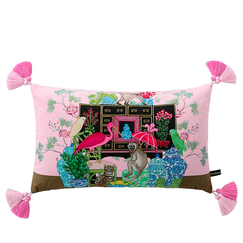 Velvet Pillow – Asian Royal Court Design